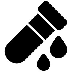 
A flat style vector of blood test icon
