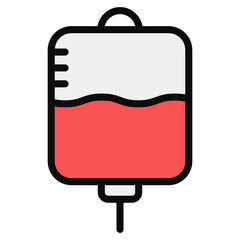 
Iv dip icon, an infusion for blood transfer 
