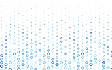 Light Pink, Blue vector pattern with spheres.