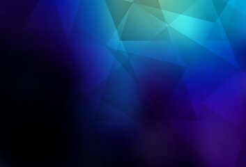 Obraz premium Dark BLUE vector abstract polygonal template.
