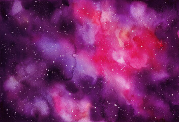Watercolor abstract sky space background