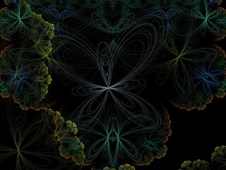 Imaginatory fractal background Image