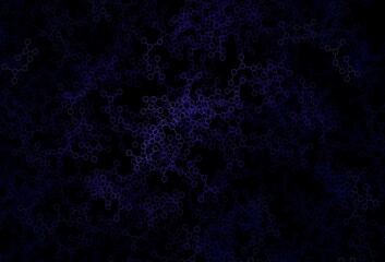 Dark Purple vector texture with artificial intelligence concept.