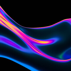 Abstract 3d render, futuristic background design, modern illustration