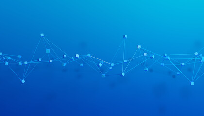 Abstract 3d render, background design, network concept