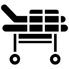 
An editable vector of patient stretcher 
