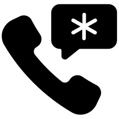 
Emergency call flat icon, medical helpline 
