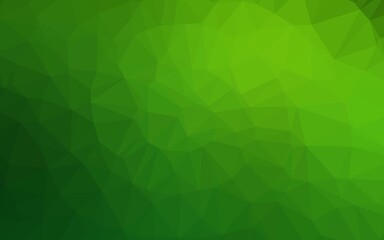 Light Green vector blurry triangle pattern. Geometric illustration in Origami style with gradient. New texture for your design.