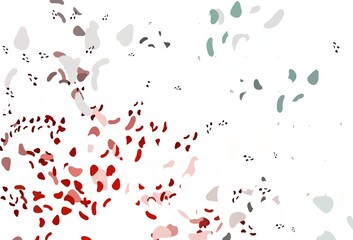 Light Red vector template with memphis shapes.