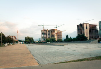 Fototapeta na wymiar Building construction in Batumi city. Batumi. Georgia