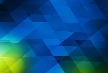 Fototapeta premium Dark Blue, Green vector layout with lines, rectangles.