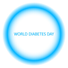 World Diabetes Day. Blue circle. Medical illustration. Health care. 14 November