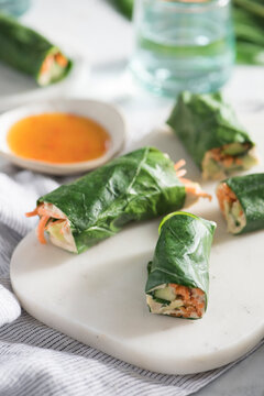 Collard greens vegetable wraps