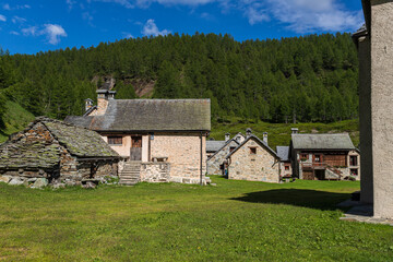 Obraz premium villaggio di Crampiolo, Alpe Devero