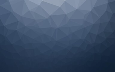 Dark BLUE vector polygonal background. Glitter abstract illustration with an elegant design. Template for your brand book.