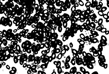 Fototapeta na wymiar Black and white vector texture with disks.