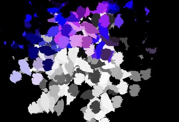 Dark Purple vector texture with abstract forms.