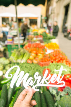 Street Market, organic vegetables