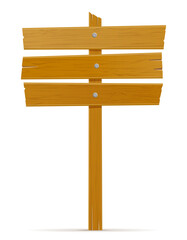 Fototapeta premium wooden old retro vintage board empty template for design vector illustration