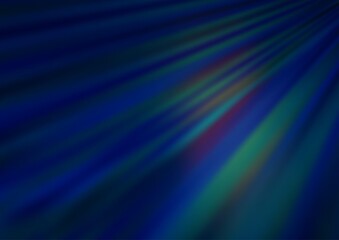 Dark BLUE vector pattern with narrow lines. Decorative shining illustration with lines on abstract template. Best design for your ad, poster, banner.