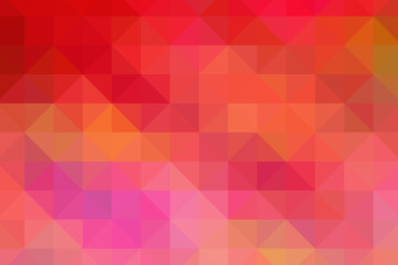 Triangular pixelation. Multi-colored pixel background. The texture consisting of multi-colored triangles.