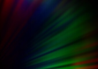 Dark Multicolor, Rainbow vector glossy abstract template. Colorful illustration in blurry style with gradient. Brand new design for your business.