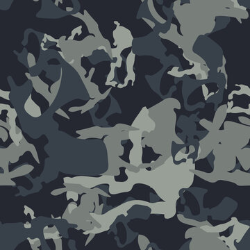 Urban camouflage of various shades of blue and grey colors