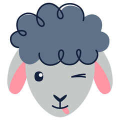 Cute sheep, Sweet dreams, Counting sheeps - Baby nursery collection. Vector