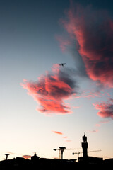 Fototapeta premium Clouds and sunset