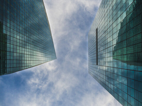 Skyscrapers from below