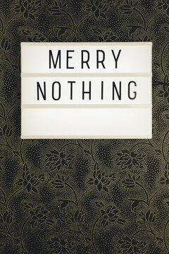 Light box with atheist message