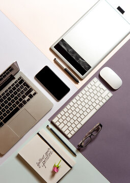 Graphic designer desk