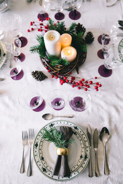 Xmas table at home.