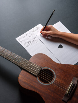 Musician's Desk. Top View