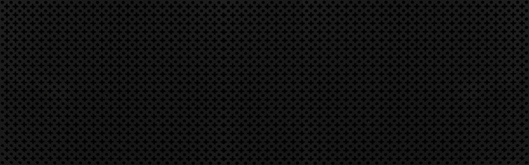 Plakat Panorama of Black steel mesh screen pattern and seamless background