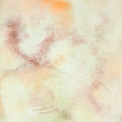 Obraz premium Watercolor background green brown handpainted abstract in 12x12 for design elements.