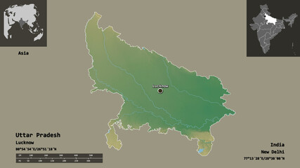 Uttar Pradesh, state of India,. Previews. Relief