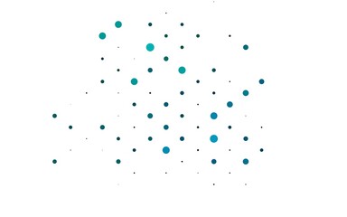 Light BLUE vector cover with spots. Abstract illustration with colored bubbles in nature style. Pattern for beautiful websites.