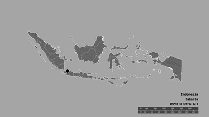 Location of Jawa Tengah, city of Indonesia,. Bilevel