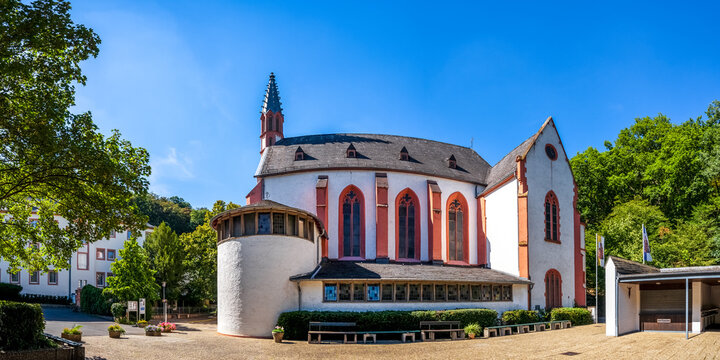 Panorama, Kloster Marienthal, Geisenheim, Deutschland 