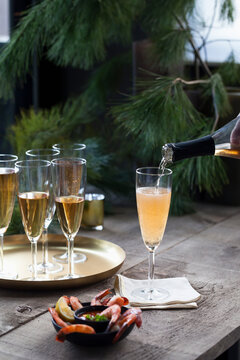 Champagne and Shrimp
