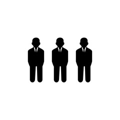 people icon, people team icon, businessman vector symbol isolated illustration