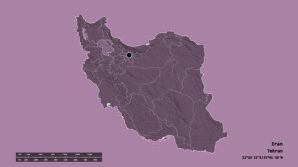 Location of Zanjan, province of Iran,. Administrative