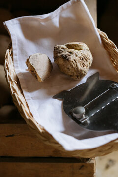 White truffle in basket