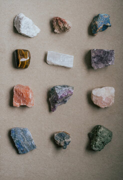 Collection of crystals