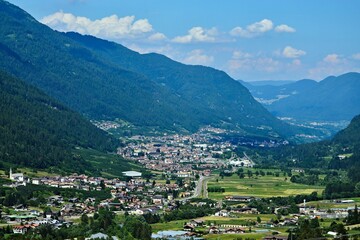 Fototapeta na wymiar Italy-view on the Val di Sole