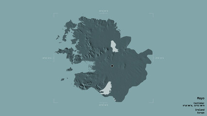Mayo - Ireland. Bounding box. Administrative