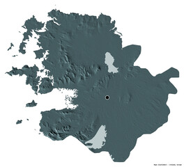 Mayo, county of Ireland, on white. Administrative © Yarr65