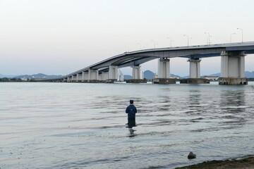 Fototapeta na wymiar 滋賀県　琵琶湖大橋