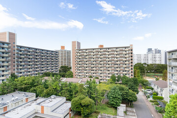 市川市にある団地　千葉県　日本